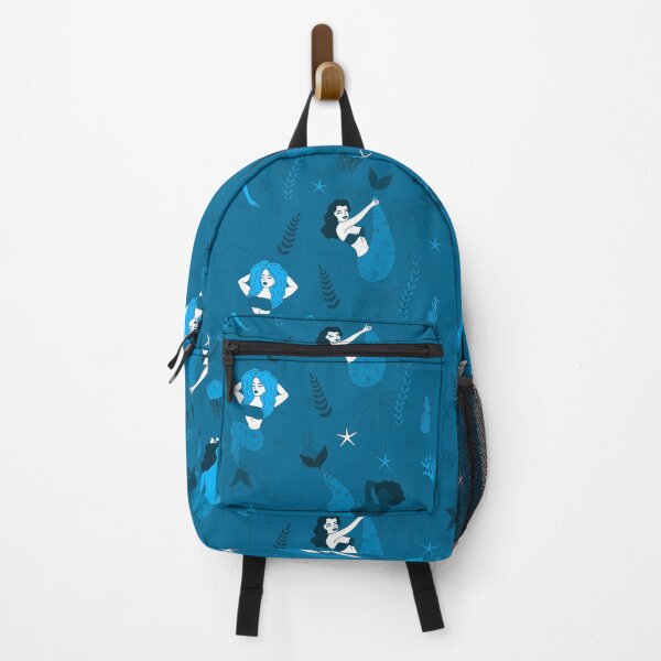 Item preview, multi ethnic mermaids pattern blue  designed and sold by Gossip Rag.
