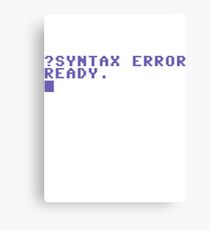Syntax Error Canvas Print