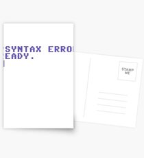 Syntax Error Postcards