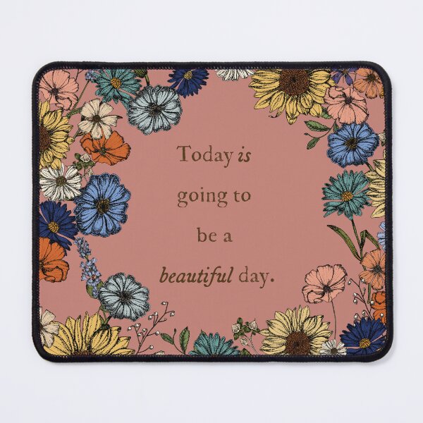 Item preview, Today Is Going To Be a Beautiful Day Colourway 1 designed and sold by greenerybywendy.