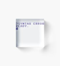 Syntax Error Acrylic Block