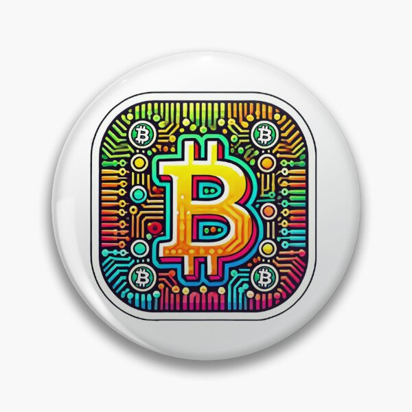 Item preview, Vibrant Circuit Bitcoin Art - Tech and Cryptocurrency Design designed and sold by ֍ NishlaArts ֍.