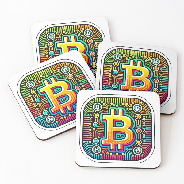 Item preview, Vibrant Circuit Bitcoin Art - Tech and Cryptocurrency Design designed and sold by ֍ NishlaArts ֍.