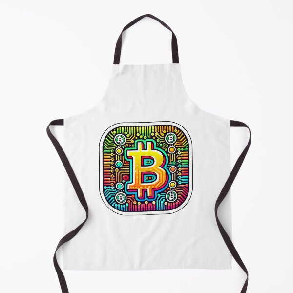 Item preview, Vibrant Circuit Bitcoin Art - Tech and Cryptocurrency Design designed and sold by ֍ NishlaArts ֍.
