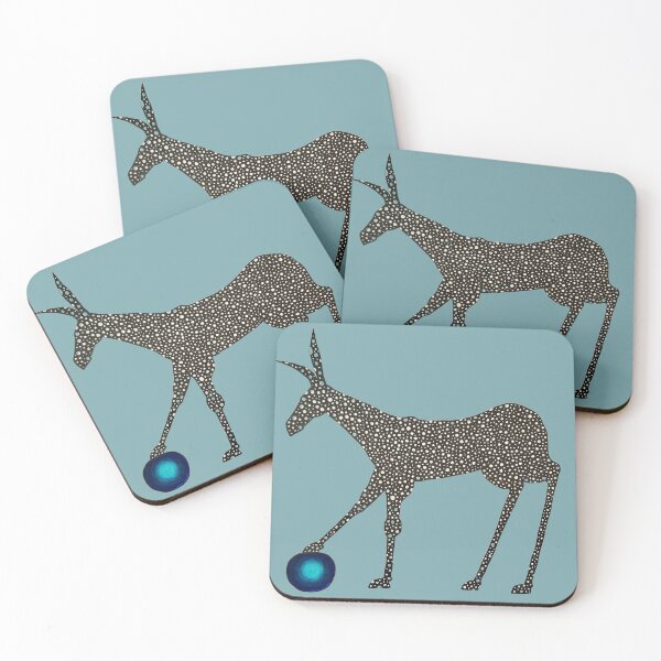 Item preview, Dappled Donkey with Mysterious Blue Ball  designed and sold by KakiDimock.