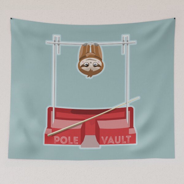 Item preview, Sloth  Athletics Pole Vault designed and sold by piedaydesigns.