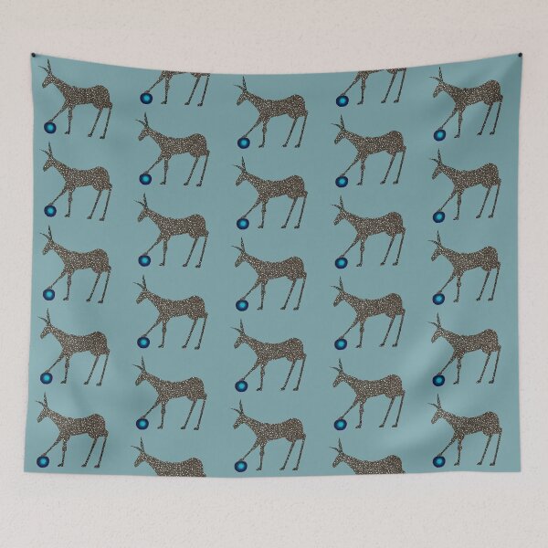 Item preview, Dappled Donkey with Mysterious Blue Ball  designed and sold by KakiDimock.