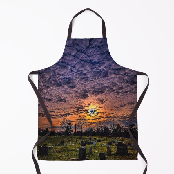 Item preview, Beautiful Dark Glowing Cemetery Sunset designed and sold by TwistedP-Photos.
