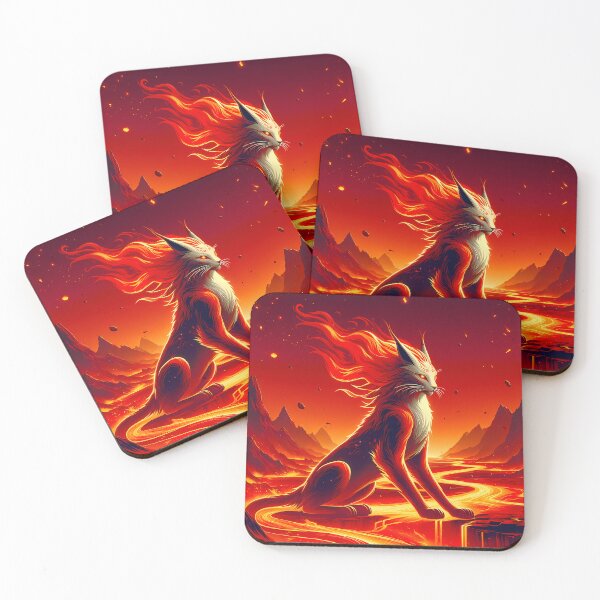 Item preview, Lava Fire Lynx, Ai Generated Art  designed and sold by ACC .