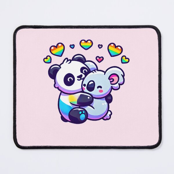 Item preview, Rainbow Hugging Panda and Koala designed and sold by Prideful-Prints.