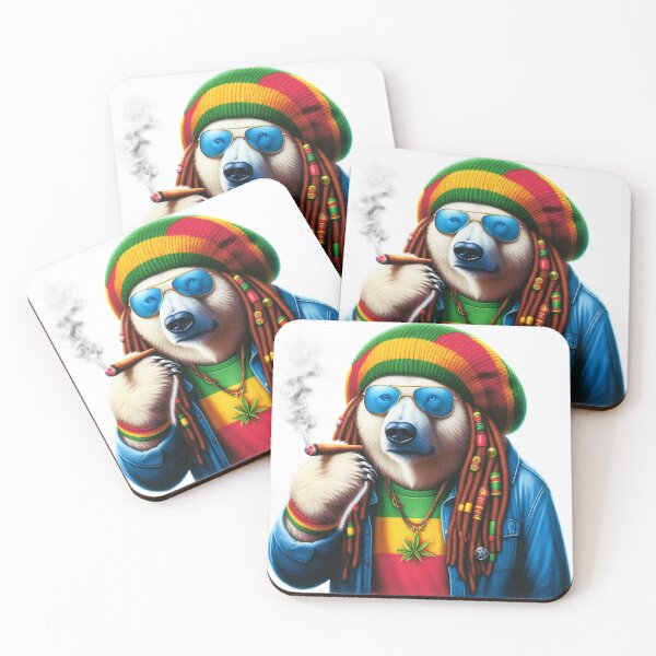 Item preview, PolarBearBuds and Genetics  Rasta Polar Bear Bluntz logo designed and sold by PolarBearBuds.