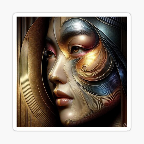 Golden Radiance Sticker