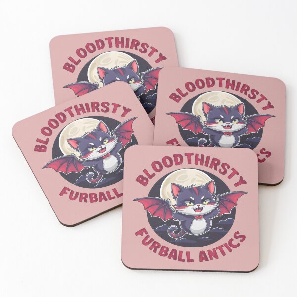 Item preview, Bloodthirsty Furball Antics Vampire Cat  designed and sold by Delusion Tees.
