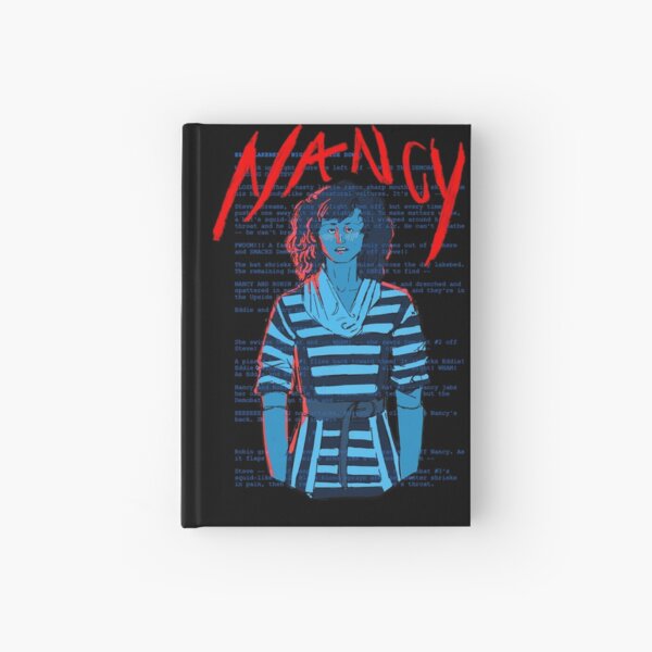 Artikel-Vorschau von Nancy – Stranger Things Drehbuch-Collage, designt und verkauft von CherryCatDraws.