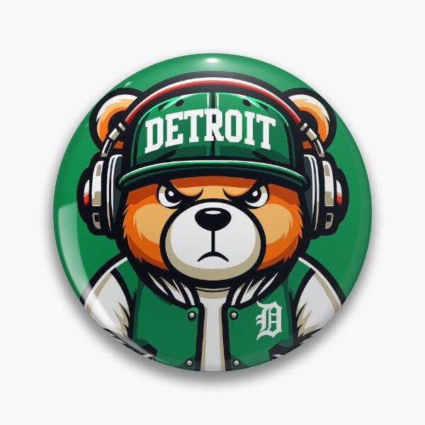 Item preview, Green and White Detroit Bear Design designed and sold by Artbyminga.