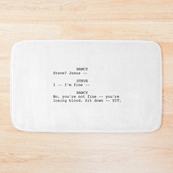 Item preview, Steve & Nancy Losing Blood Quote designed and sold by CherryCatDraws.