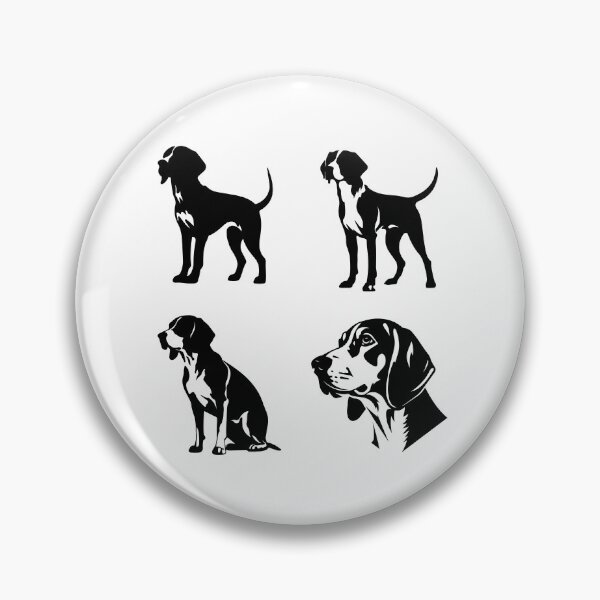Artikelvorschau, Amerikanischer Foxhound, Schwarze Silhouetten entworfen und verkauft von TheAnimalZ00.