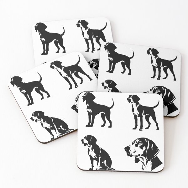 Item preview, American Foxhound Black Silhouettes designed and sold by TheAnimalZ00.