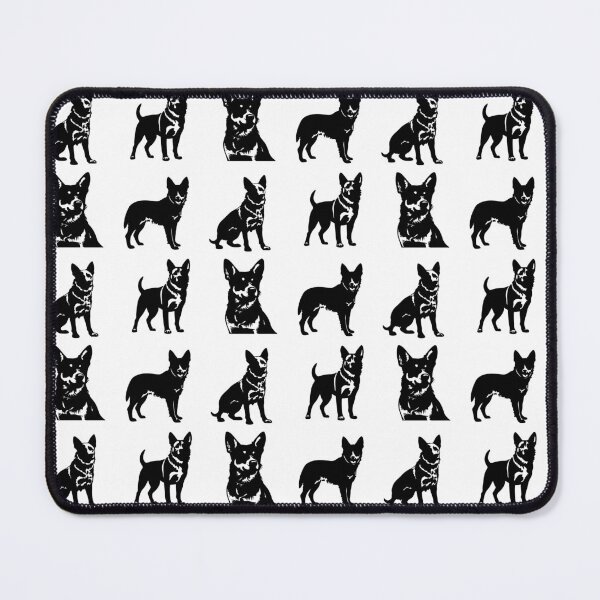 Item preview, Australian Cattle Dog Black Silhouettes designed and sold by TheAnimalZ00.