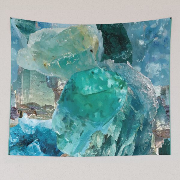 Item preview, 'I See Blue' Aquamarine Pisces Birthstone Crystal Collage  designed and sold by Venus-in-Virgo.
