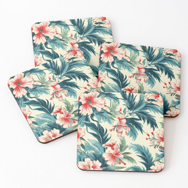Artikelvorschau, Florales Nahtloses Muster, Rüschensaum und floraler Liberty-Print, Palmenprint, Viskose entworfen und verkauft von WATERDUST.