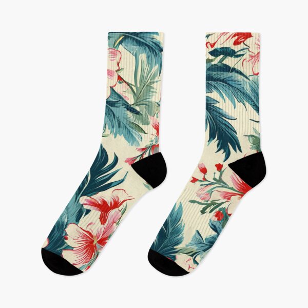 Item preview, Floral Seamless Pattern, Ruffled Hem And Floral Liberty Print Palm Print Viscose designed and sold by WATERDUST.