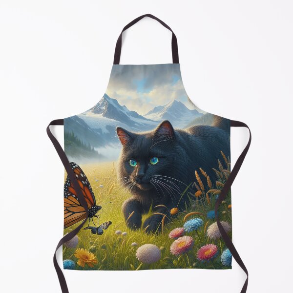 Item preview, Black Cat Chasing A Butterfly designed and sold by angelmuz.