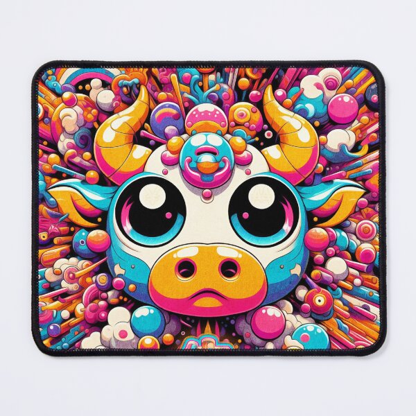Item preview, Kawaii Year of the Ox Anime Pop Art designed and sold by yellowmenace.