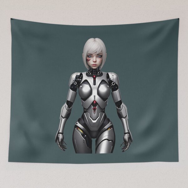 Item preview, Blonde female cyborg robot designed and sold by MartineP77.