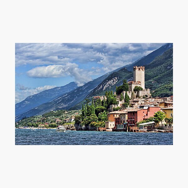 Castello Scaligeri, Malcesine, Lake Garda Photographic Print