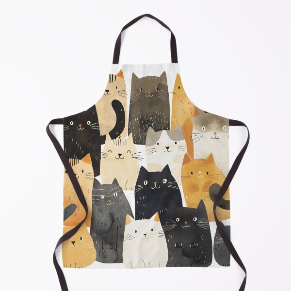 Item preview, Simple cute cats art  illustrated watercolor designed and sold by Inktown.