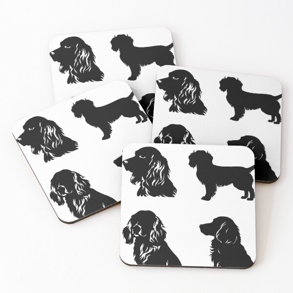 Item preview, Boykin Spaniel Black Silhouettes designed and sold by TheAnimalZ00.
