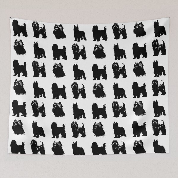 Item preview, Briard Black Silhouettes designed and sold by TheAnimalZ00.