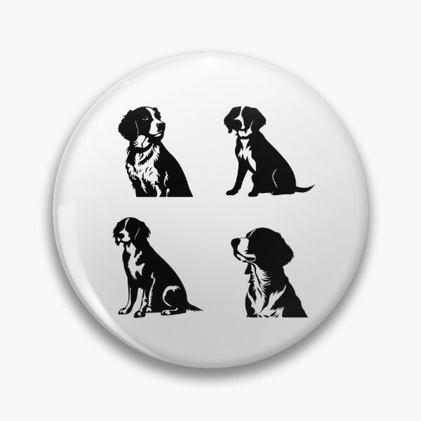 Item preview, Brittany Spaniel Black Silhouettes designed and sold by TheAnimalZ00.
