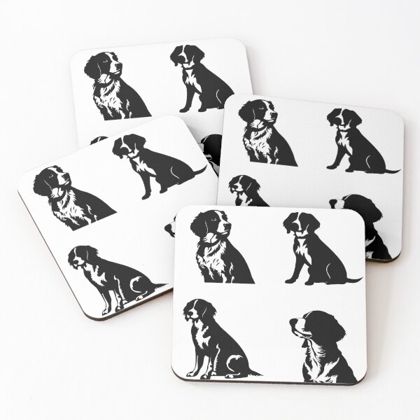 Item preview, Brittany Spaniel Black Silhouettes designed and sold by TheAnimalZ00.