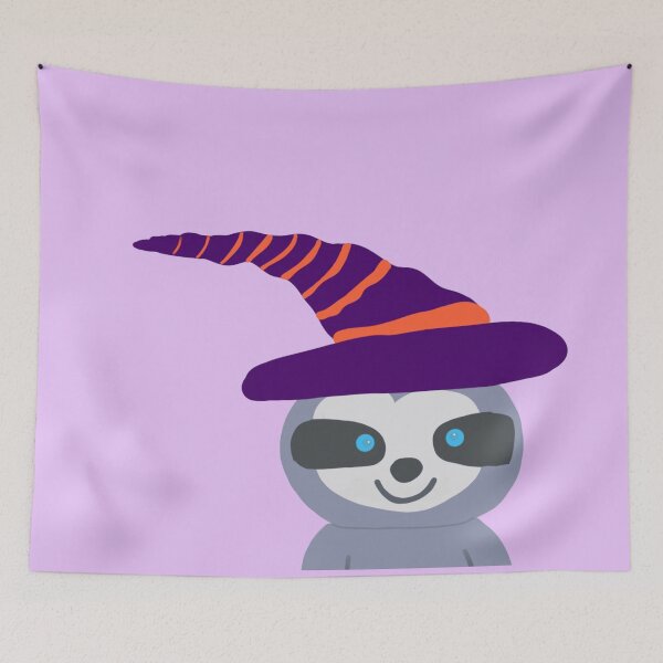 Item preview, Halloween Sloth in Witch's Hat  designed and sold by DanielleGensler.