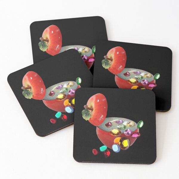 Item preview, 'Apple Gems' Collage ft.  Opal, Ruby, Citrine, Sapphire and Peridot designed and sold by Venus-in-Virgo.