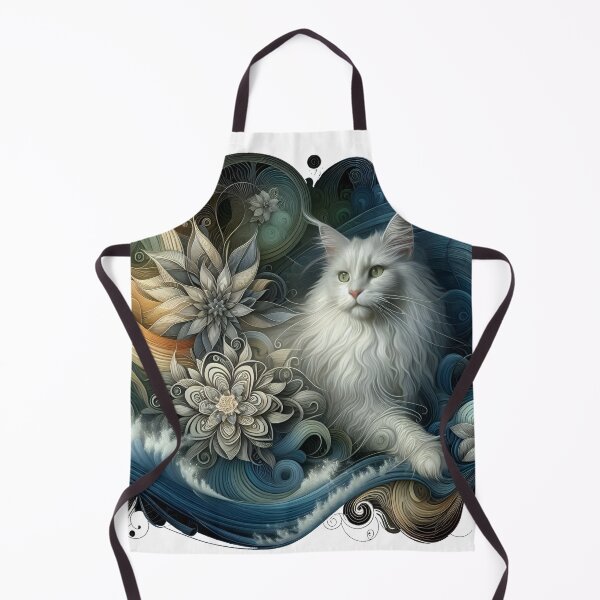 Item preview, Mystic Purr: Cat in Abstract Wilderness designed and sold by daruneenok.