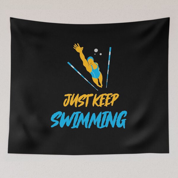 Item preview, Just Keep Swimming designed and sold by 87-Aesthetics.