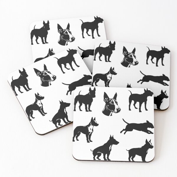 Item preview, Bull Terrier Black Silhouettes designed and sold by TheAnimalZ00.