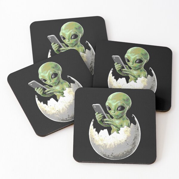 Item preview, ALIEN TEXTING ON SMART PHONE designed and sold by debeteez.