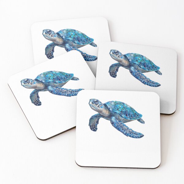 Item preview, Blue Seaturtle Art Sticker designed and sold by The DNA  Boutique.