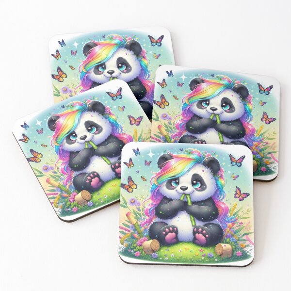 Item preview, Panda with Rainbow Hair designed and sold by littlestore.