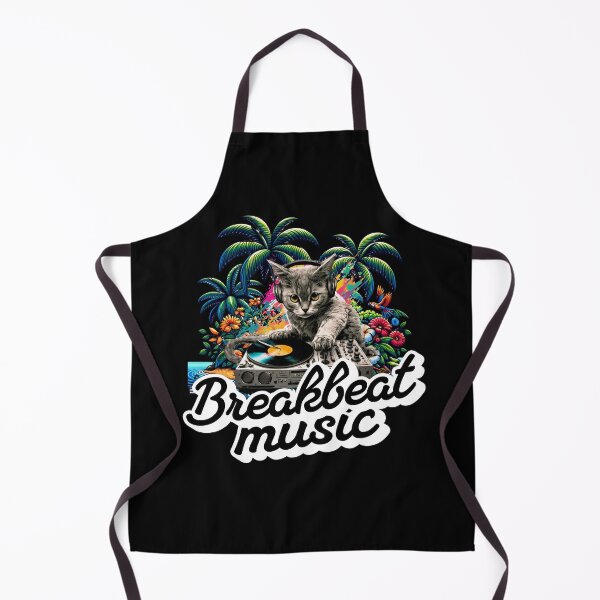 Item preview, BREAKBEAT  - Tropical Cat Decks 1 (white)  designed and sold by Discothreadz.