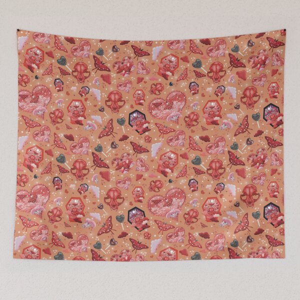 Item preview, Orange Valentines Day Pattern  designed and sold by Ellengsart.