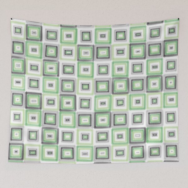 Item preview, Aromantic Aro Pride Flag Modern Art Green designed and sold by JoyfulJen.