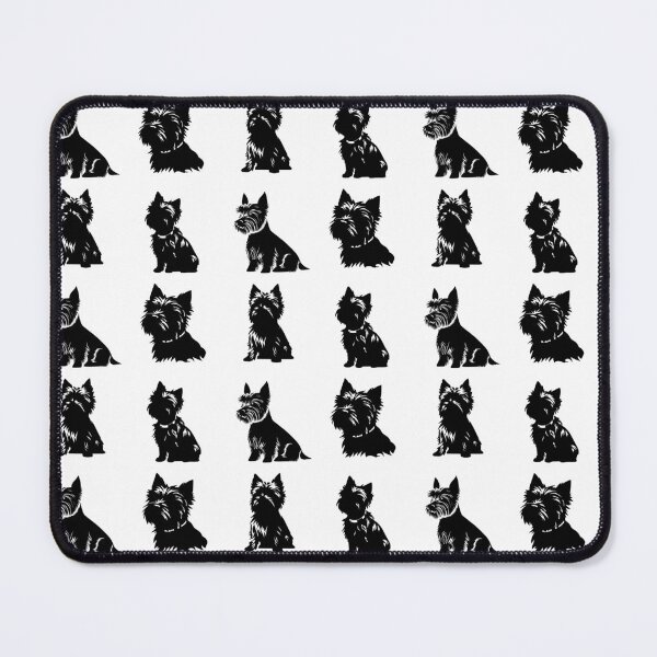 Item preview, Cairn Terrier Dog Black Silhouettes designed and sold by TheAnimalZ00.
