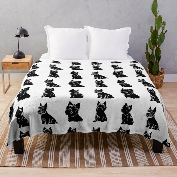 Item preview, Cairn Terrier Dog Black Silhouettes designed and sold by TheAnimalZ00.