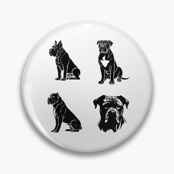 Item preview, Cane Corso Dog Black Silhouettes designed and sold by TheAnimalZ00.
