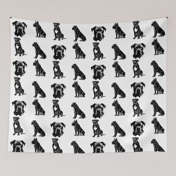 Item preview, Cane Corso Dog Black Silhouettes designed and sold by TheAnimalZ00.